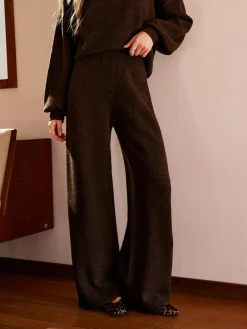 Elastic Waist Sweater Pants