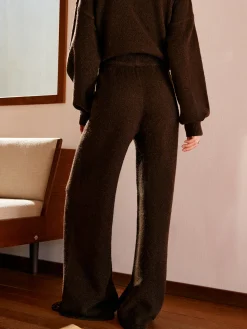 Elastic Waist Sweater Pants
