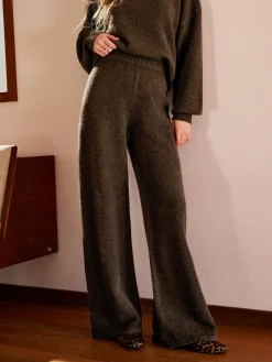 Elastic Waist Sweater Pants