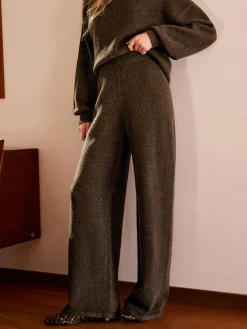 Elastic Waist Sweater Pants