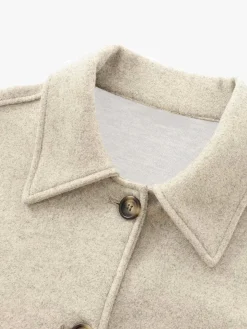 Elegant Breasted Lapel Jacket