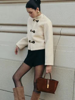 Elegant Faux Fur Short Coat