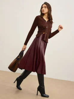 Elegant High-Stretch Polo Cardigan