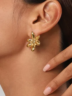 Elegant Irregular Petal Earrings