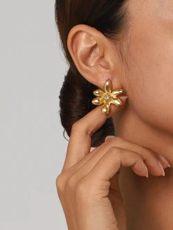 Elegant Irregular Petal Earrings