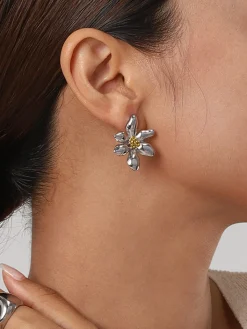 Elegant Irregular Petal Earrings
