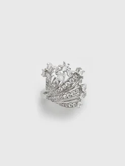 Elegant Irregular Ziron Open Ring