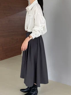 Elegant Knotted Midi Skirts
