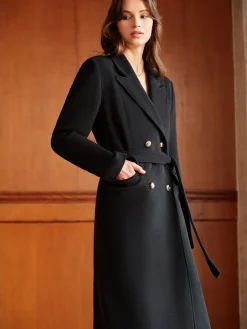 Elegant Lapel Belted Coat