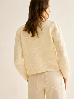Elegant Metal Button Cardigan