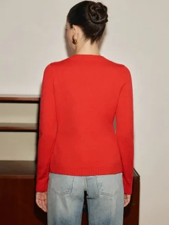 Elegant Metal Button Split Cardigan