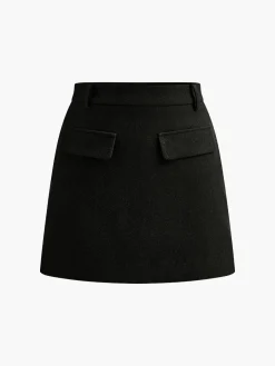 Elegant Mini Skirt Without Belt