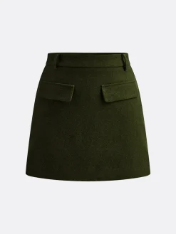 Elegant Mini Skirt Without Belt