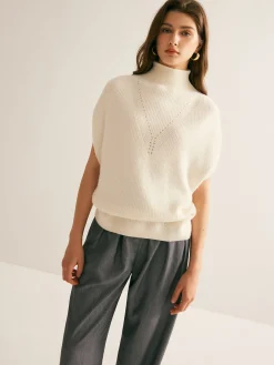 Elegant Mock Neck Sweater Vest