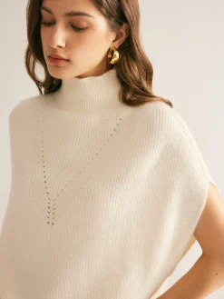 Elegant Mock Neck Sweater Vest