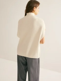 Elegant Mock Neck Sweater Vest