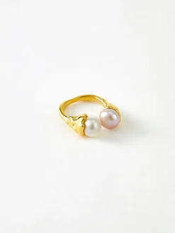 Elegant Pearl Open Ring