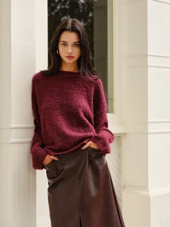 Elegant Plain Minky Sweater