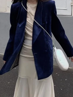 Elegant Shift Button Blazer