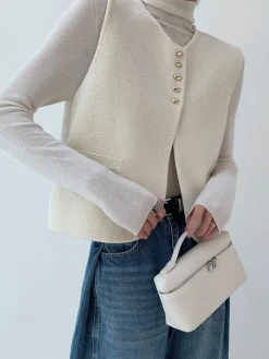 Elegant Split Sweater Vest