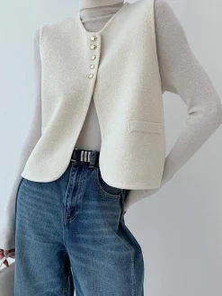 Elegant Split Sweater Vest