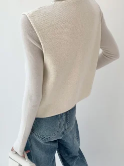 Elegant Split Sweater Vest