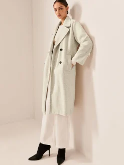Elegant Tweed Long Coat