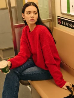 Elegant Wool-Blend Cozy Sweater
