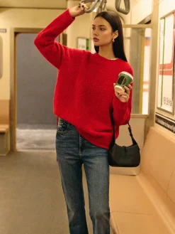 Elegant Wool-Blend Cozy Sweater
