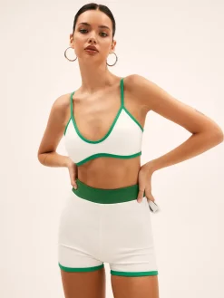 Emerald Contrast Bikini Bottom