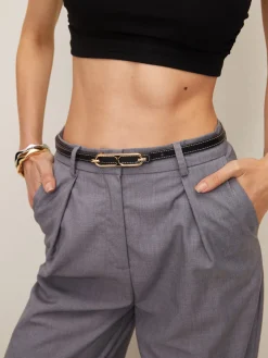 Fashion Gold Alloy Buckle Belt