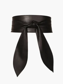 Faux Leather Wrap Belt