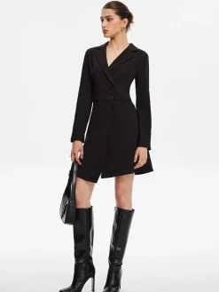 First Choice Blazer Long Sleeve Short Dress