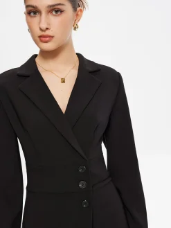 First Choice Blazer Long Sleeve Short Dress