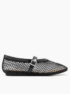 Fishnet Ballet Flats