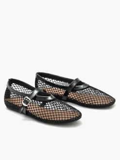 Fishnet Ballet Flats