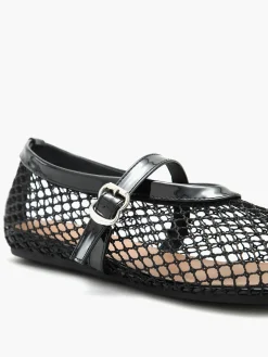Fishnet Ballet Flats