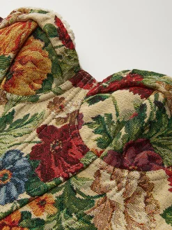 Floral Drawstring Corset