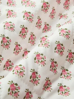 Floral Embroiled Double-Sided Winter Coat