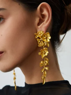 Floral Fringed Earrings