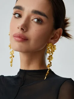 Floral Fringed Earrings