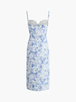 Floral Print Cami Midi Dress