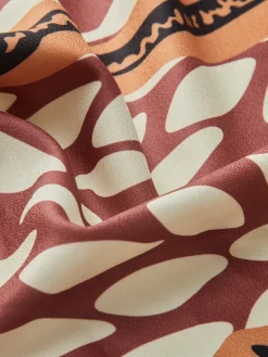 Floral Print Knotted Cover Up