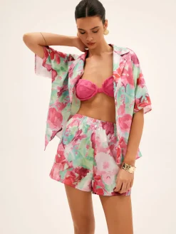 Floral Print Shorts Set