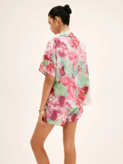 Floral Print Shorts Set