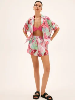 Floral Print Shorts Set