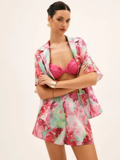Floral Print Shorts Set