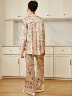 Floral Printed Pajama Pants Set