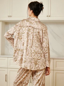 Floral Printed Pajama Pants Set