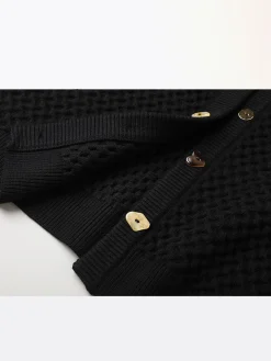 Geometric Button Cardigan